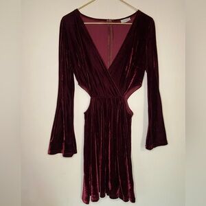 Tobi velvet dress